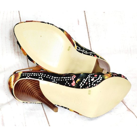 BCB Girls Studded Felt Multicolored High Heel 8B/38 Woman Shoe - Picture 7 of 16